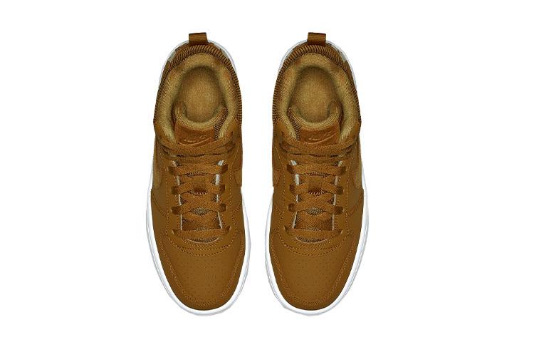 Nike Court Borough Mid 'Yellow Wheat' GS 839977-701