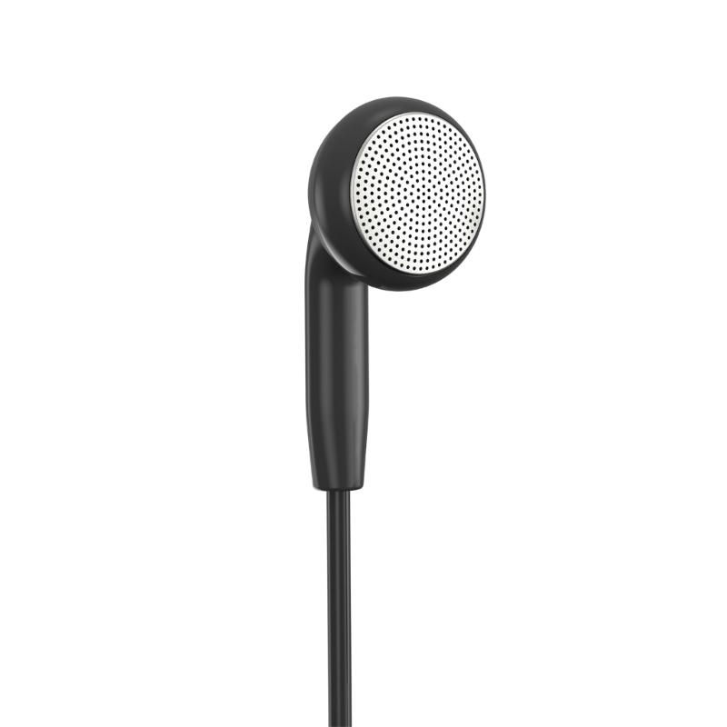 Earphone Single Side Earphone With Microphone for Smartphones Secure In Ear Design, Reinforced Cable, Wide Use