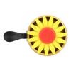 Quality Ultralight Bicycle Bike Flower Decor Bell Cute Looking Clear Sound(yellow)
