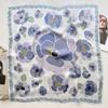 Spring and Summer Graffiti Flowers 71 * 71 Square Scarf Travel Sunscreen Headscarf Practical High-end Scarf for Mother