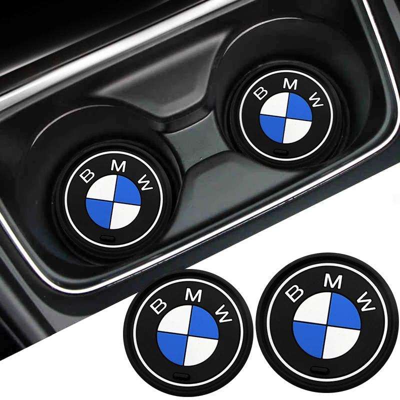 1 Stück Auto Untersetzer Wasserbecher Flaschenhalter Matte Anti-Rutsch-Pad für BMW M E90 E91 E92 E93 M3 E60 E61 F10 F07 M5 E63 E64 Autozubehör