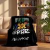 Gorillaz Custom Flannel Blankets Soft Warm Cozy Throws for Home Decor Holiday Gifts