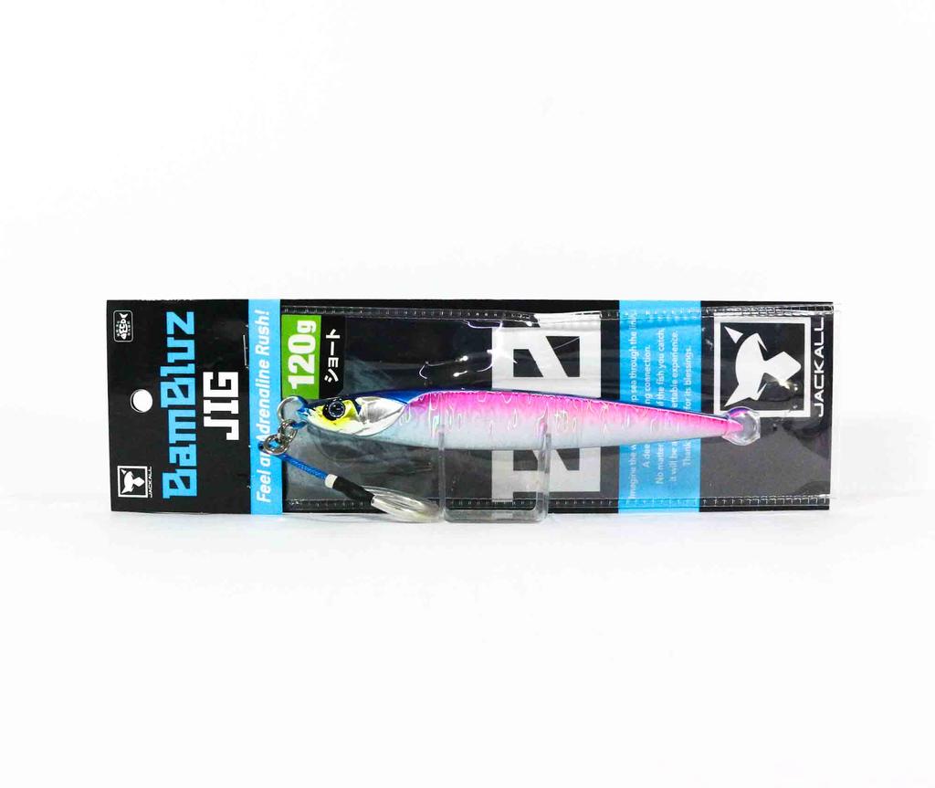 Jackall Metal Jig Bambluz Short 120 grams Sexy Blue Pink (3085)