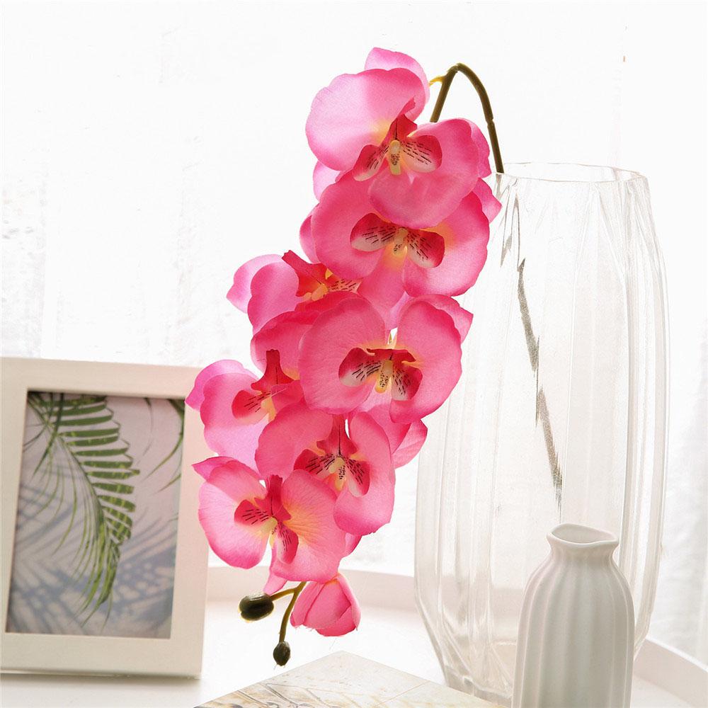 Artificial Flowers Butterfly Orchid Bouquet Fake Plants Phalaenopsis For Home Decor Garden Party Wedding Decoration Accessories