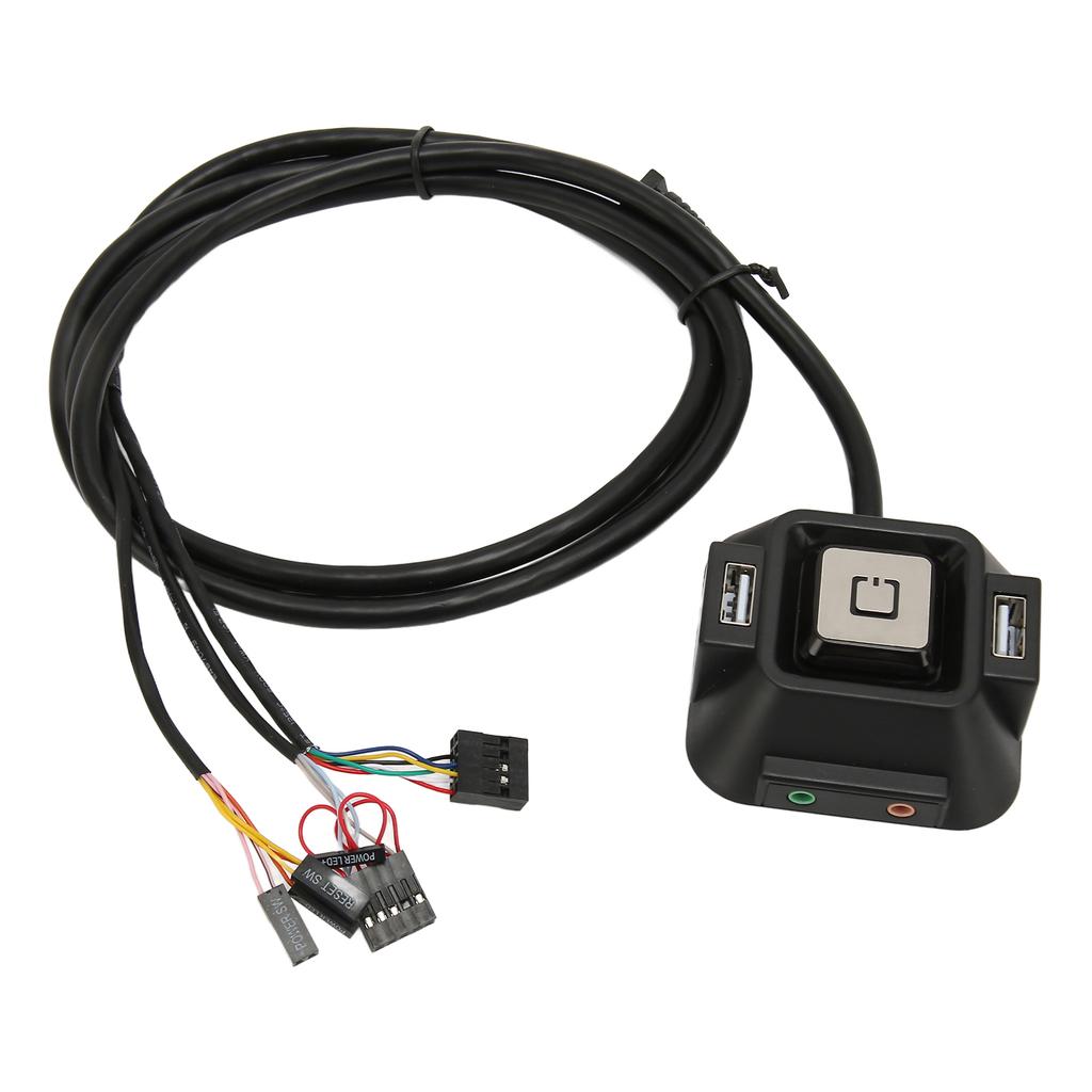 PC Power Switch 3.9ft Long USB Interface Extension Plug and Play Easy Operation PC Power Button for Desktop Computer