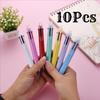 10Pcs Six Color Ballpoint Pen Back To School Season Gift Suitable for Office Work, Writing, Diaries, Signatures, and Student Classroom Prizes Party