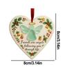 Christmas Friendship Ornaments Heart Shaped Friendship Pendants Ornaments Decorative Charm for Female Men Coworker Office Window