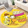 1pc Garfield Movie Night Office Round Area Rug, Bedroom Living Room Home Decor, Room Deco,  Offic A1016098