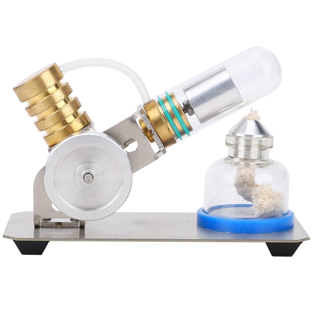 V Type Stirling Engine Model Physics Experiment Educational Tool Toy Kit