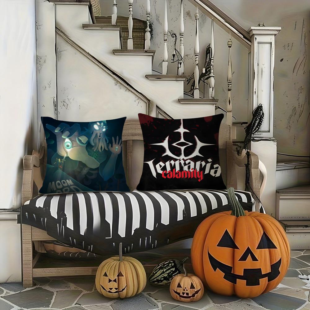 2D Sandbox Adventure Game Terraria-T Pillow Case Pattern Printed Pillowcase for Living Room Sofa Cushion Cover & Bedroom Decor