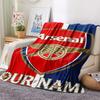 1PC Custom Name Arsenal Patterned Flannel Blanket Suitable For All Seasons for Home Decor Warmth and Comfort Gifts Holiday Present