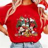 2025 Christmas Mouse Women Unisex Summer TShirt Family Matching Set Casual Unisex LooseFit ShortSleeve Top Y2K