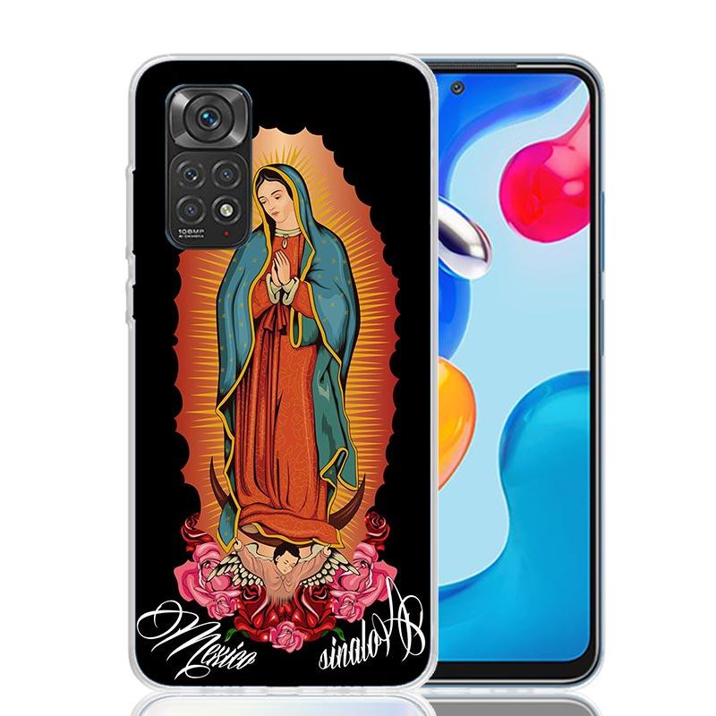 Virgin De Guadalupe Virgen Mary Phone Case For Xiaomi Redmi Note 13 14 15 Pro Plus 12S 12 14S 11S 11E 10 10S 11 11T 5G 4G Cover