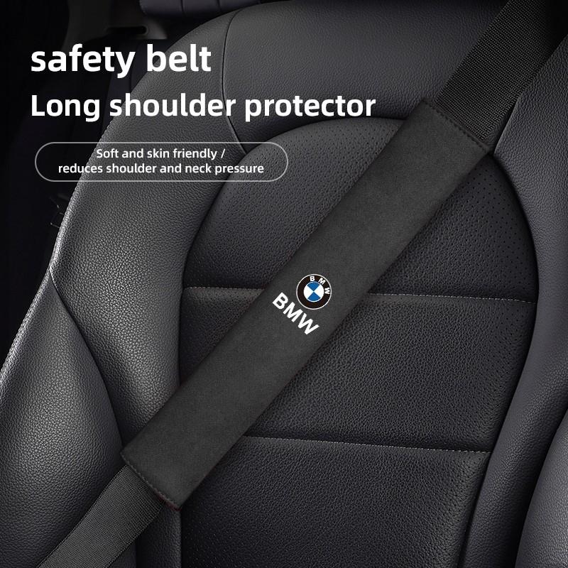 2Pcs Car Seat Belt Shoulder Protection Cover Decoration Valve Cap For BMW X1 X2 X3 X5 X4 X6 X7 iX3 F20 F10 F07 E70 E46 E90 E92 E gzjm96