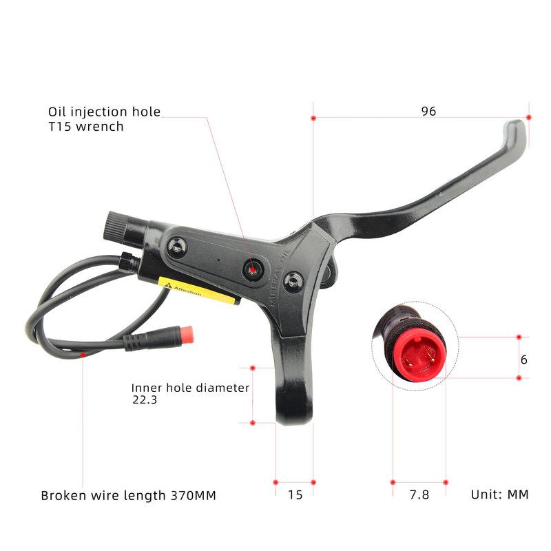NFOX SM2A electric bicycle hydraulic disc brake handle with four piston two piston calipers 2-pin 3-pin power-off Accessories