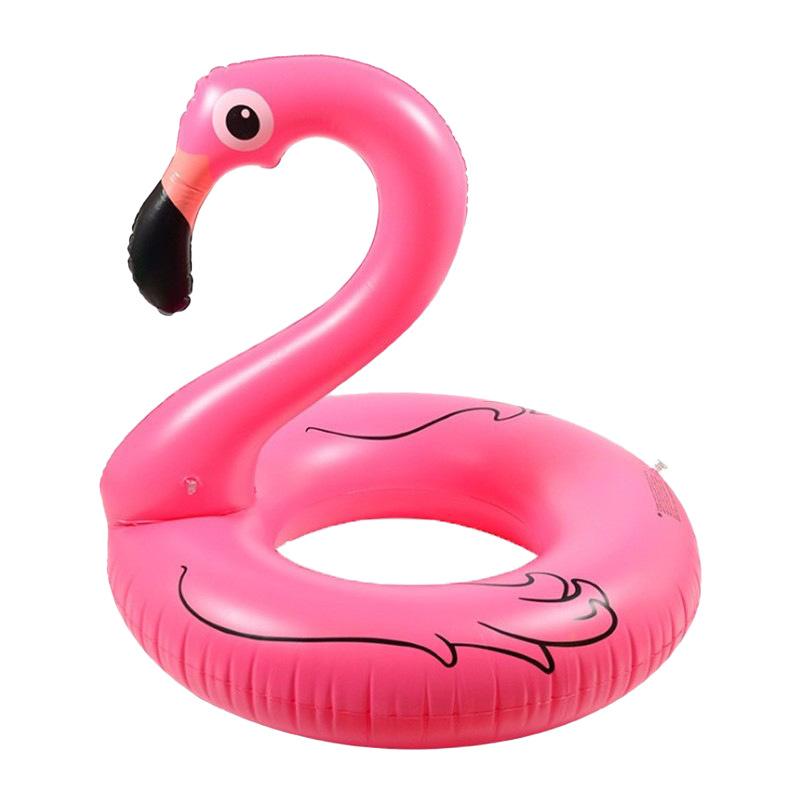 PVC Inflatable Flamingo Swimming Ring, A Large-sized Water Toy for Adults,life-saving Swimming Boat Seat Ring 90#(for adult)
