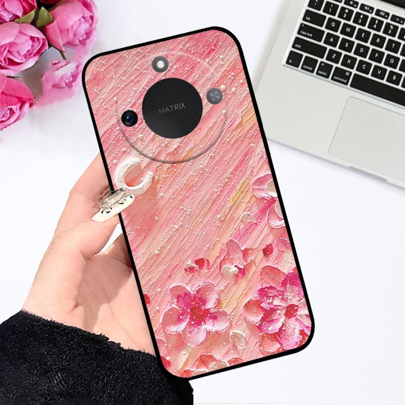 Case For Honor X9c Smart 5G Soft Silicone TPU Phone Cover For Huawei Honor X60 Protective Fundas Bumper Cartoon Color Painted