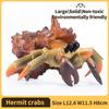 Hermit Crab Figurine Sea Life Animals Model Figure Educational Toy Boys Girls Kids Ages 18M for and Kid Friendly Entertaining Fun Play Safe