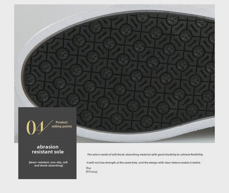 2024 Stylish Men's Low-Top White Shoes: Versatile, Breathable, Lightweight Korean-Inspired Spring/Summer Sneakers