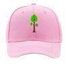 Green Leafy Tree Nature Illustration Hip Hop hat Fashion Outdoor Sports Sandwich Baseball Cap