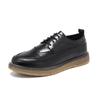 Men's Classic Retro Brogue Shoes Mens Lace-Up Leather Dress Business Office Men Wedding Party Derby Shoe Height Increasing Shoes
