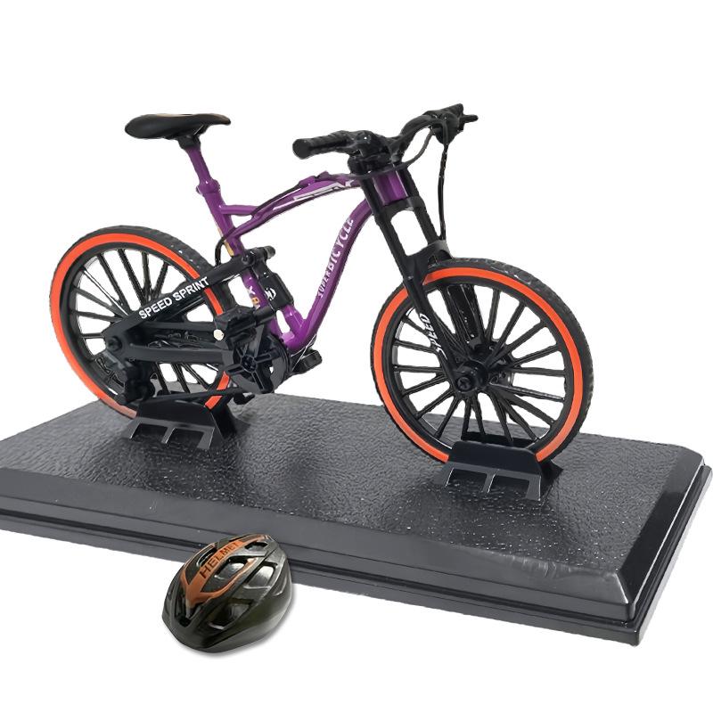 Alloy Mountain Bike Model - Downhill Simulation Metal Ornament & Children's Toy