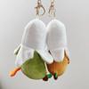 Soft Plush Duck Keychain Down Cotton Plush Banana Keyring Plush Doll Key Chain  Children's Gifts