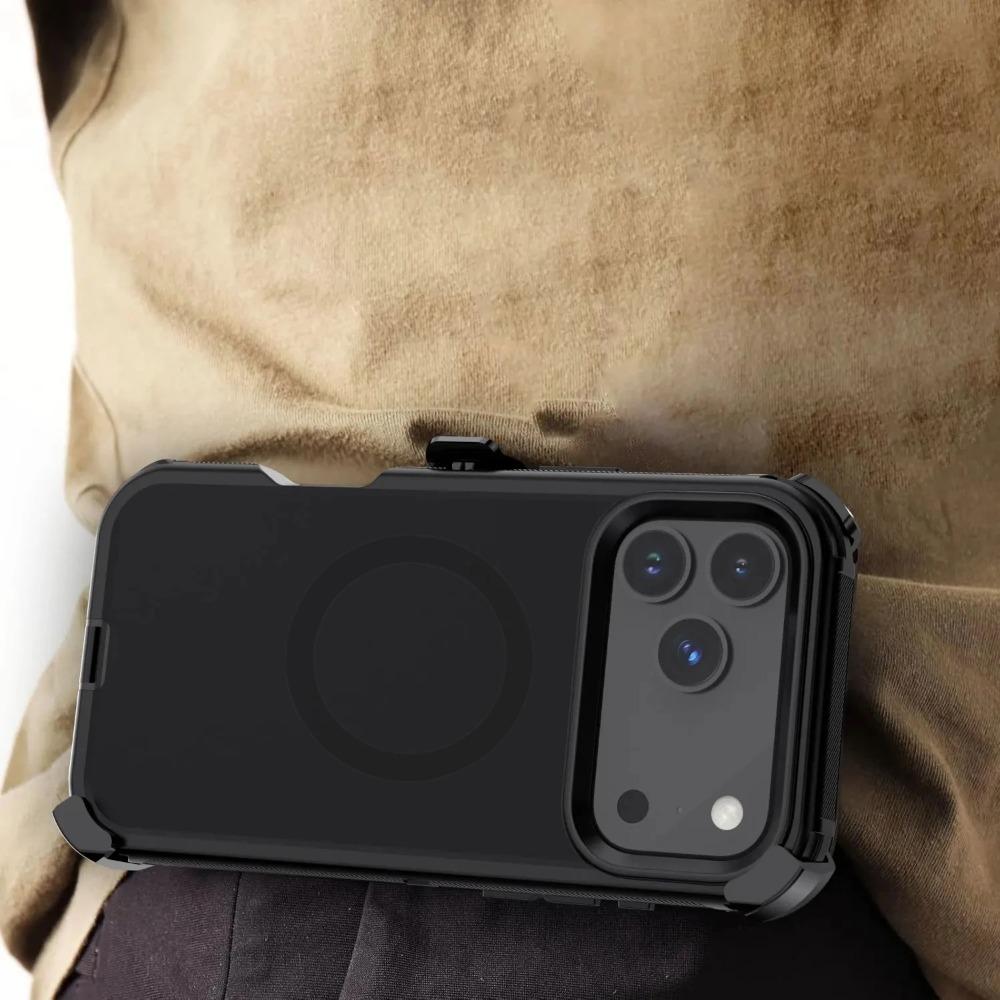 3-lagige Heavy Duty Defender Armor Phoen Hülle für iPhone Air 17 Pro Max 16 E 15 14 Plus 13 Gürtelclip Stoßfeste Schutzhülle