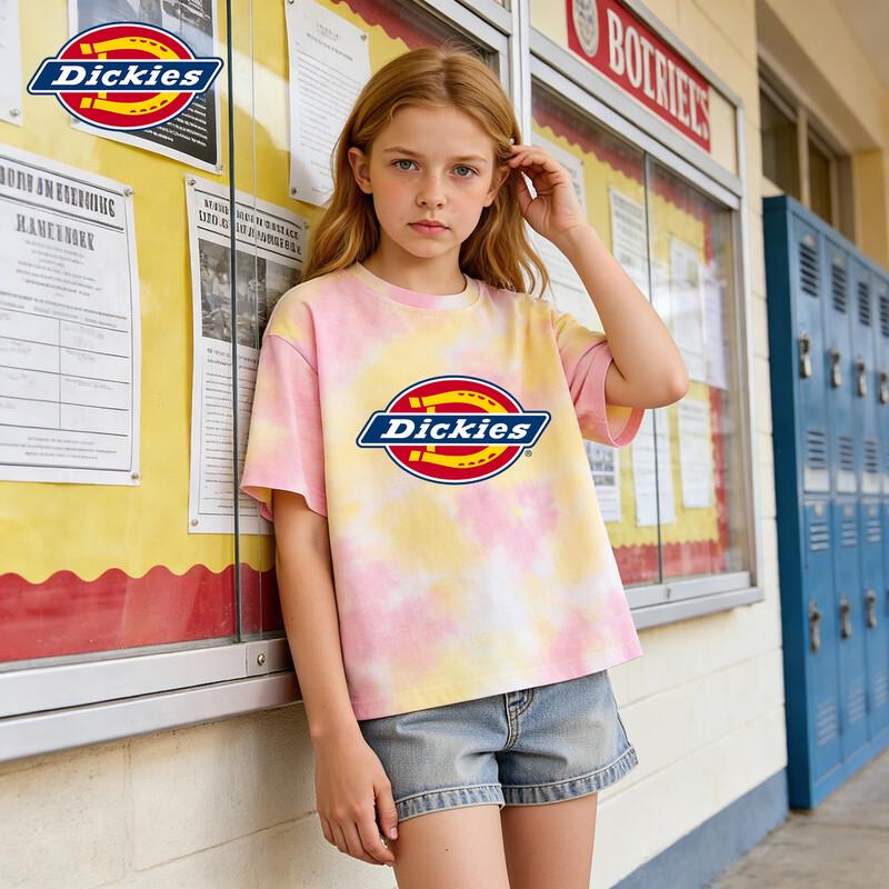 

Летняя хлопковая футболка Dickies Kids с окрашиванием тай-дай 120