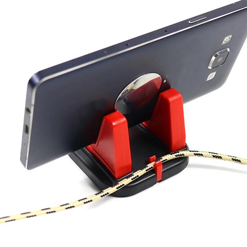 Auto-Armaturenbrett, rutschfeste Matte, Halterung für Handy-Halter, Pad für Samsung Xiaomi, mobiler Halter, 360-Grad-Drehgetriebe, unterer Handy-Ständer