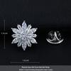 Crystal Maple Leaf Pearl Brooch - Elegant Women's Zircon Corsage Accessory