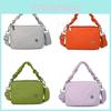 Nylon Boston Shoulder Bag With Zipper Closure For Daily Use