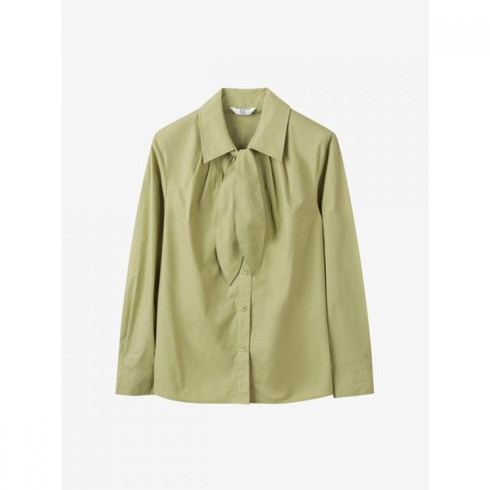 Cc Collect. Women S Neck Tie Shirt blouSe c254mSc033