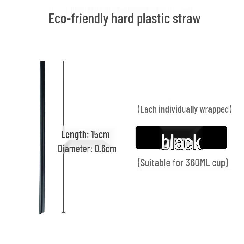 Yudu Individually Wrapped Disposable Plastic Straws