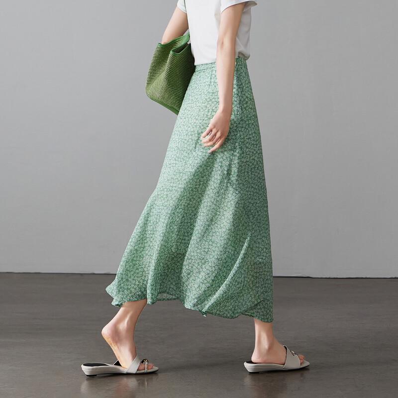 SOFSIL Women s Mint Mambo Green A-line Mid-length Skirt 30/XXL