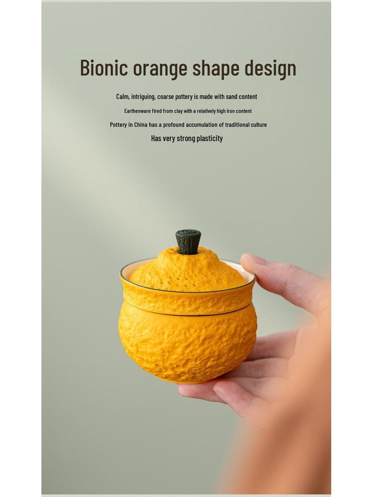 Great Luck Prosperity Travel Tea Set: Single Portable Quick Cup for Outdoor, Camping, or Workstation Use.