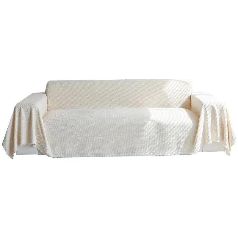 Weicher Chenille-Sofabezug in einfarbiger Farbe für Wohnzimmer, luxuriöser Stickerei-Sofabezug, modern, einfach, universell, rutschfest, Sofa-Handtuch