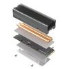 High Efficiency Cooling Solution For M.2 12 2280 SSDs Featuring Aluminum Construction And Silents Operation