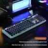 Set Tastatură și Mouse Wireless OLOEY Retro Punk cu Senzație Mecanică
