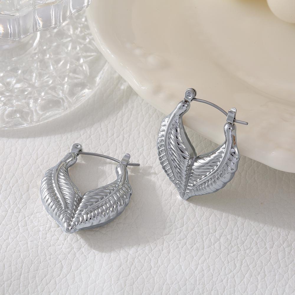 High-End Love Titanium Steel Fashion Earrings - Durable, Trendy, and Non-Fading