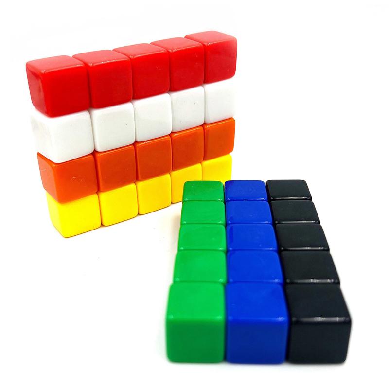 10PCS Blank Dice 16MM Counting Cubes Learning Resources Ideal for Sorting, Counting, Classrooms, DIY Fun Teaching Supplies