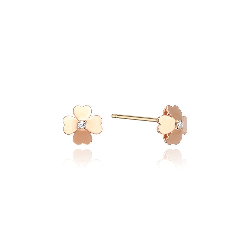 Lloyd Sunshine Clover 14K Gold Earrings Lpfp3012G