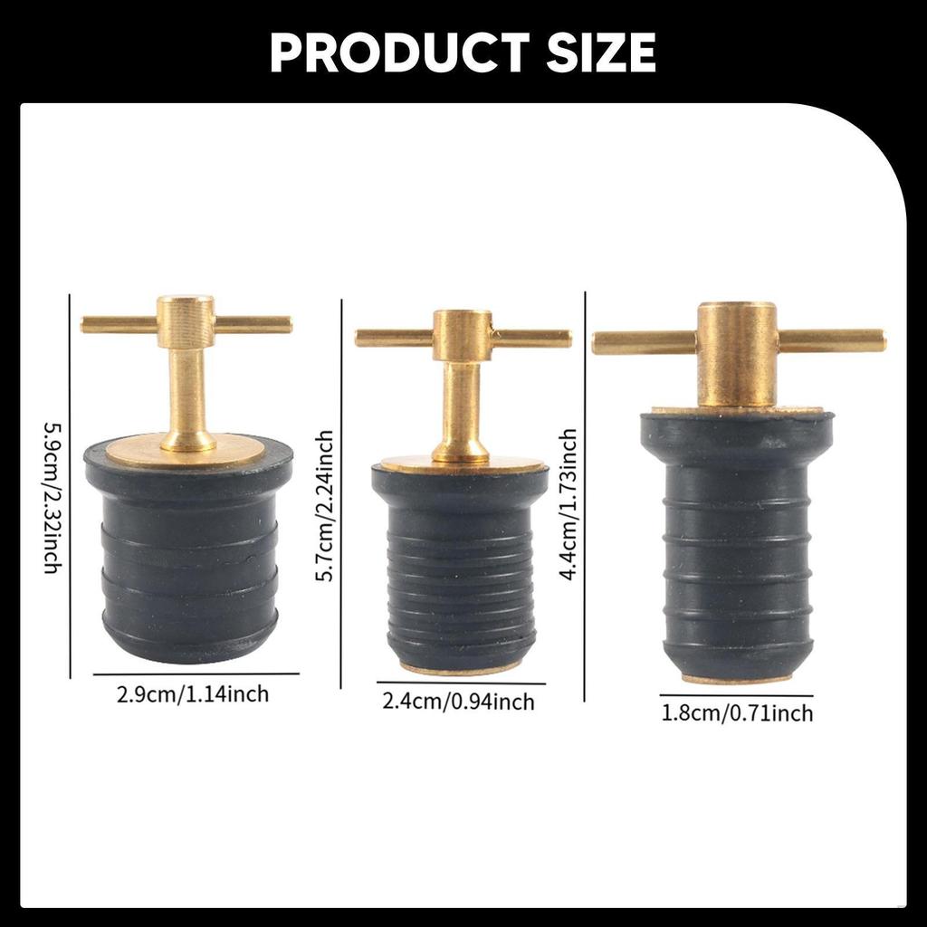 Bootsablassstopfen, Marine-Drehzubehör für