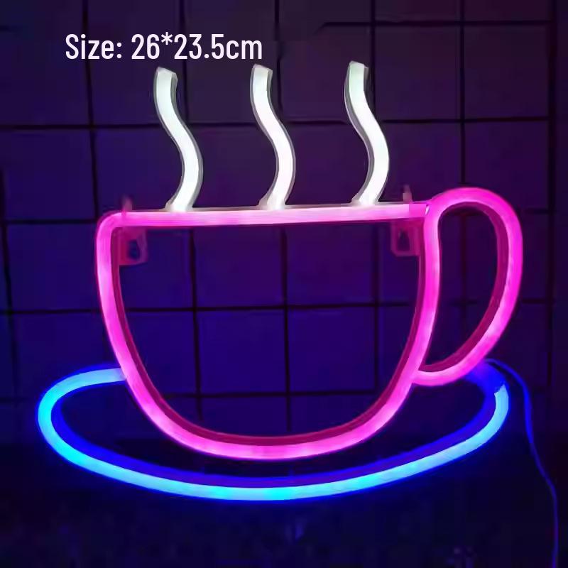 LED Neon Butterfly & Planet Wall Light - Decorative E-sports, Bar, and Photo Prop Night Light