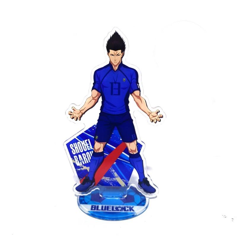 Blue Lock Anime Keychain Isagi Chigiri Bachira Nagi Action Figure Acrylic Stand Model Plate Desk Decoration Ornament Fans Gifts