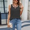 Women's  Round Neck Casual Sleeveless Vest Top