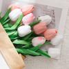 10pcs Artificial Tulips Flower Home Vase DIY Flower Arrangement Decoration Realistic Touch Fake Tulips Flowers Bouquet Wedding