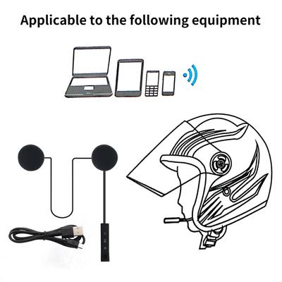 Motosiklet BT Kulaklık Açık Kask Kulaklık Stereo Müzik ve Ses Mikrofon Yumuşak Kablo