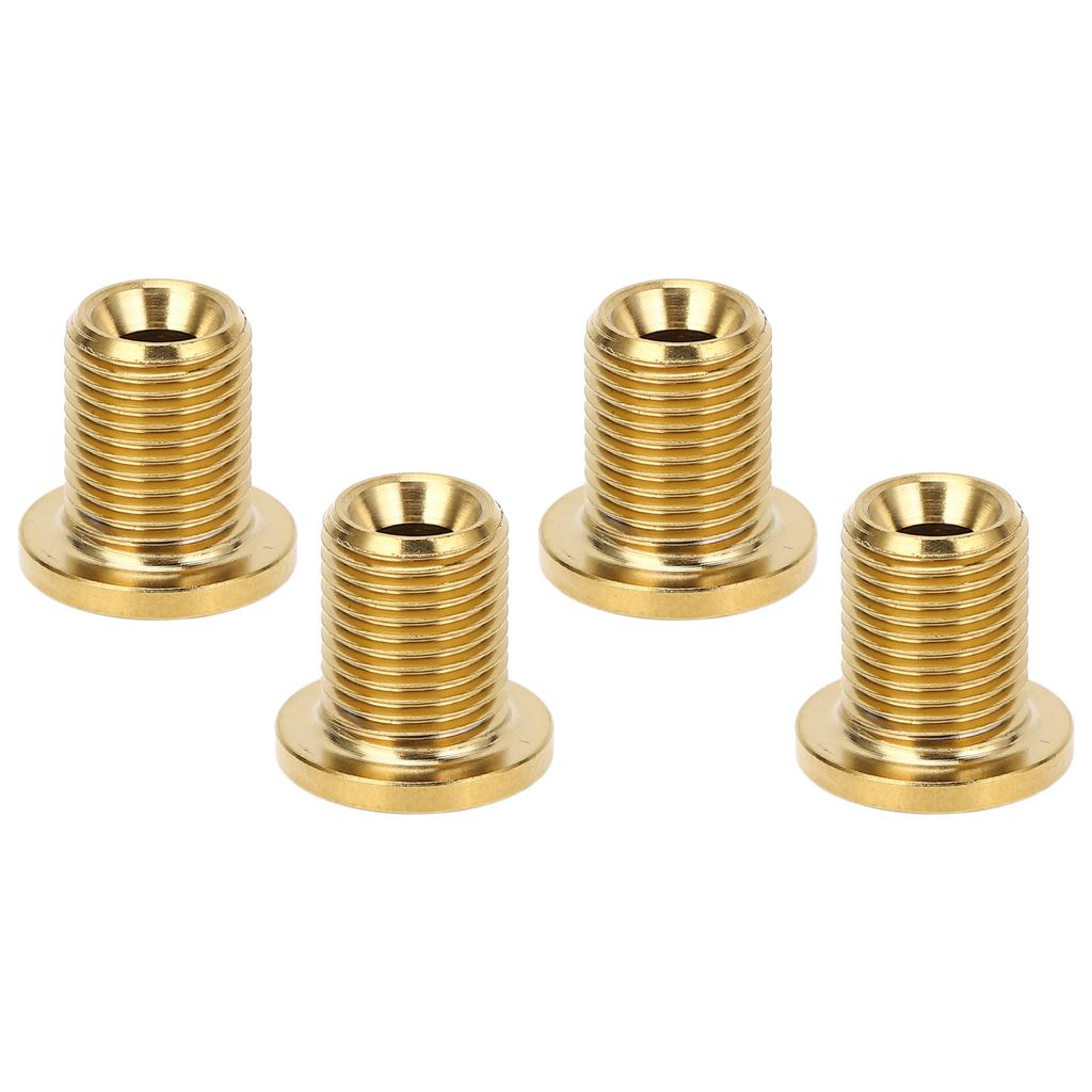 4 stk Sykkel Kjedering Skrue Gull Metall CNC-Behandlet Låseskruer Landeveissykkel Kjedehjulskrue for 580