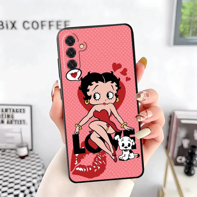 B-Bettys B-Boops Girl Soft Phone Case for Samsung A17 A37 A57 A16 A26 A36 A56 A15 A25 A35 A55 A14 A24 A34 A54 A13 A23 A33 A53 A5